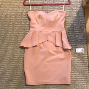 Cute in pink cocktail dress